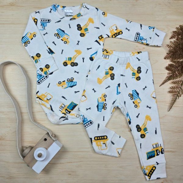 Conjunto Bebê Menino Pijama Pagão Algodão Premium-Off Máquinas