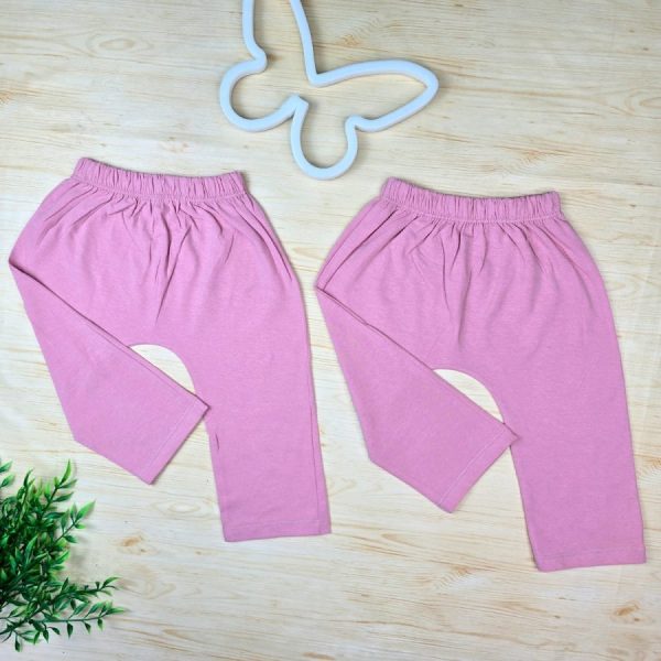 Calça para Bebê Saruel Peluciada Rosa