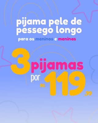 3 PIJAMAS LONGOS POR 129,99