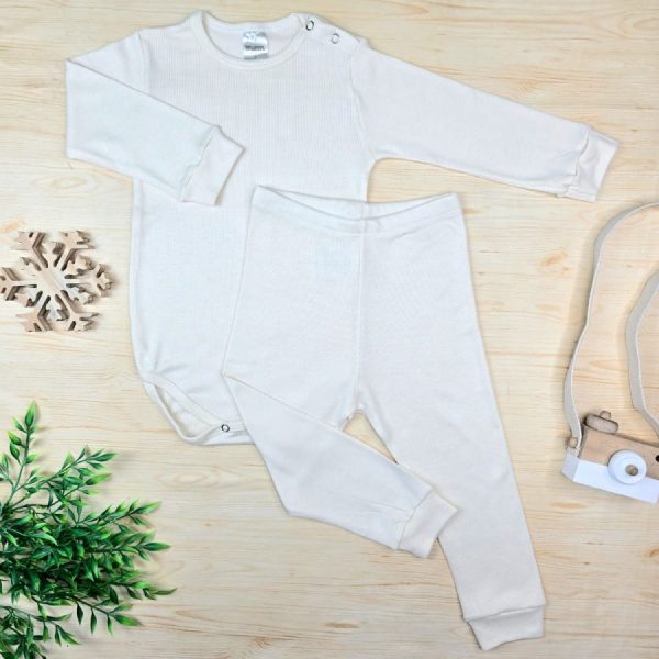 Conjunto Térmico Body/Calça (Botão) - Bege