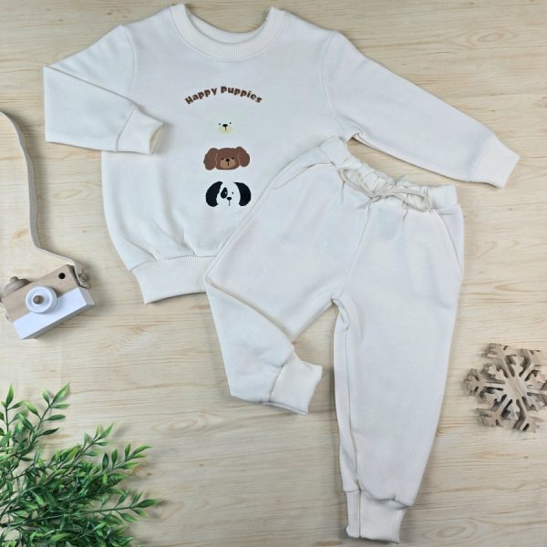Conjunto Moletom Infantil Off - Cachorrinhos