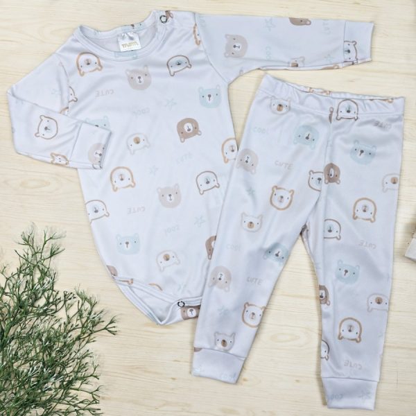 Conjunto Térmico Body/Calça – Ursinhos Cute