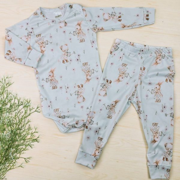 Conjunto Térmico Bebê Menina – Verde  Claro Camponesas