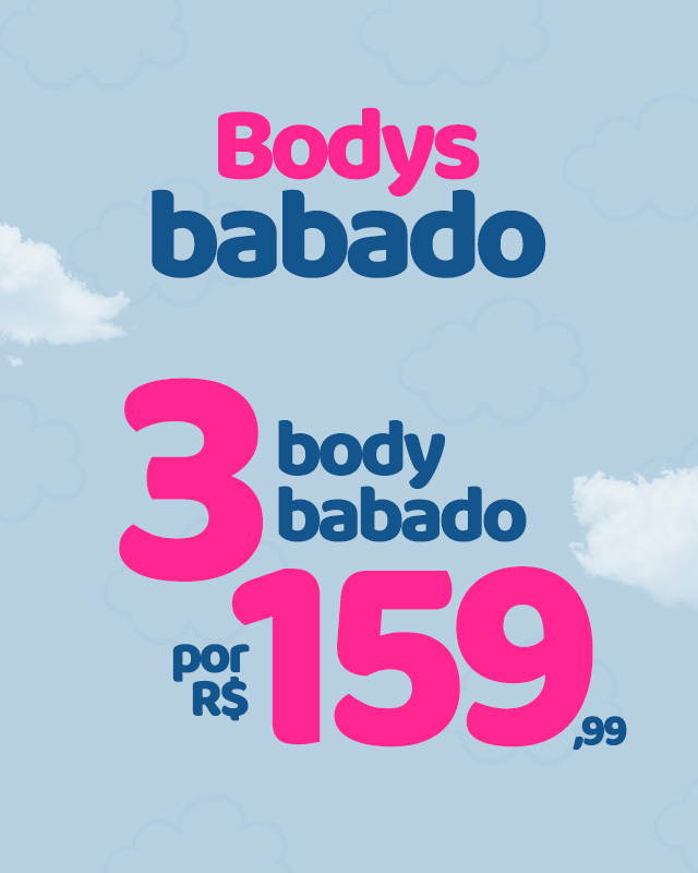 3 BODY BABADO POR 159,99