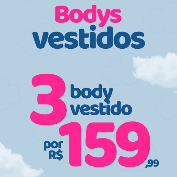 3 BODY VESTIDO POR 159,99