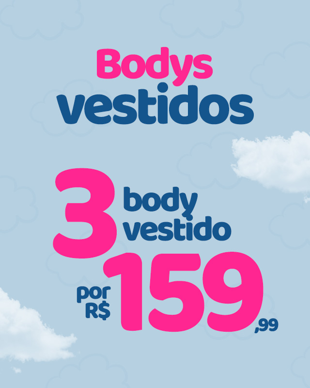 3 BODY VESTIDO POR 159,99