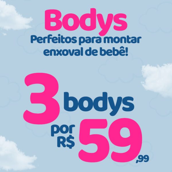 3 BODYS POR 59,99