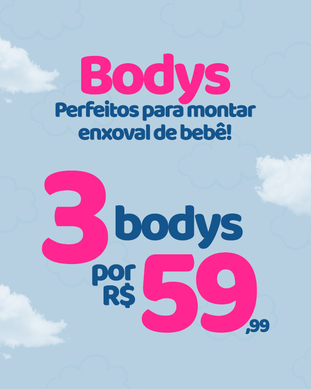 3 BODYS POR 59,99
