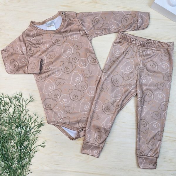 Conjunto Térmico Bebê Menino – Marrom Ursinhos