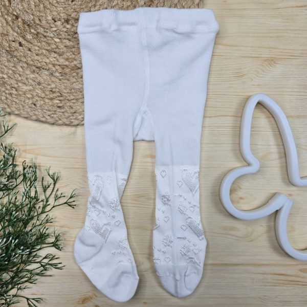 Meia Calça Feminina C/ Pé - Branco